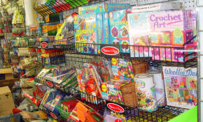 We have a very nice selection of children's art supplies and toys!